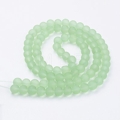 Transparent Glass Bead Strands X-GLAA-S031-10mm-29-1