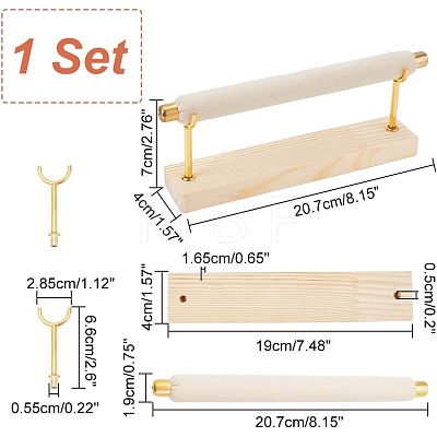  2 Sets 2 Styles Transparent Acrylic Sunglasses Display Stands ODIS-NB0001-29-1