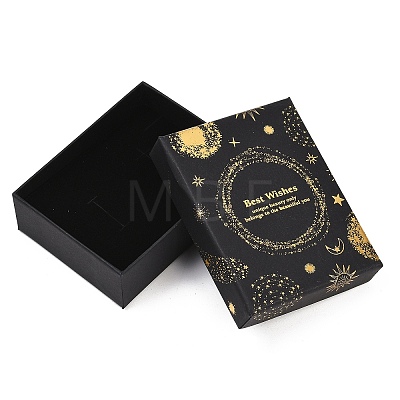 Gold Stamping Planet Cardboard Jewelry Packaging Boxes CON-T002-01D-1