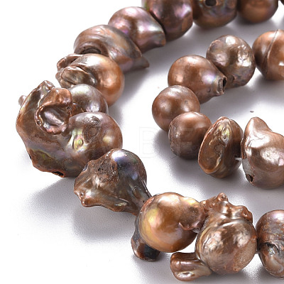 Natural Baroque Pearl Keshi Pearl Beads Strands PEAR-S021-194A-01-1