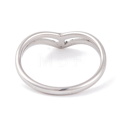 304 Stainless Steel Finger Ring for Women RJEW-C086-08-P-1