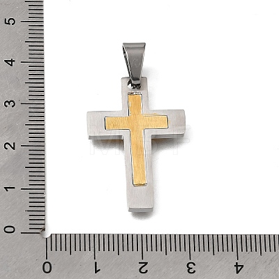 Easter 304 Stainless Steel Pendants STAS-E532-03GP-A-1