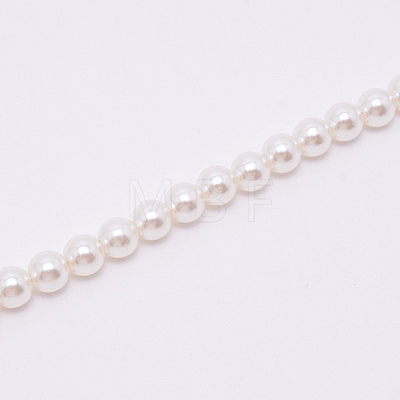 White Acrylic Round Beads Bag Handles FIND-TAC0006-24C-02-1