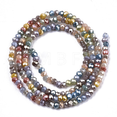 Electroplate Glass Beads Strands EGLA-S192-001B-A02-1