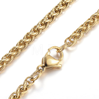 304 Stainless Steel Necklaces X-NJEW-E080-08G-1