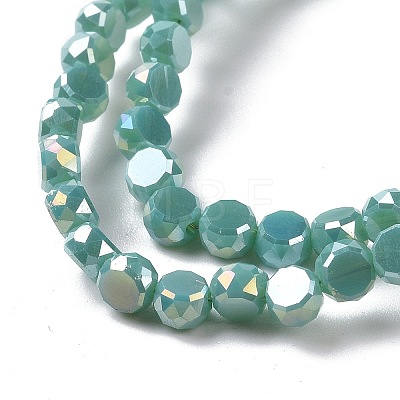 Electroplate Glass Beads Strands GLAA-E036-03A-1