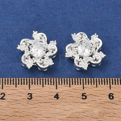 Brass Pave Cubic Zirconia Multi-Strands Links KK-B172-21S-01-1
