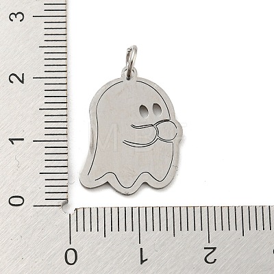 Non-Tarnish Halloween Laser Cut 304 Stainless Steel Pendant LS-STAS-H184-14BP-1