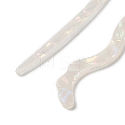 Opaque Acrylic Hair Sticks OHAR-C011-02A-1