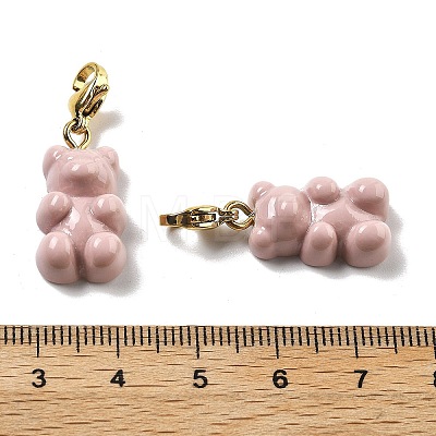 Bear Resin Pendant Decorations STAS-M092-01G-07-1