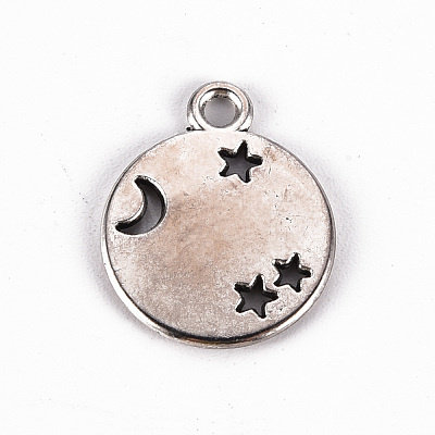 Tibetan Style Alloy Pendants TIBE-N010-64AS-RS-1