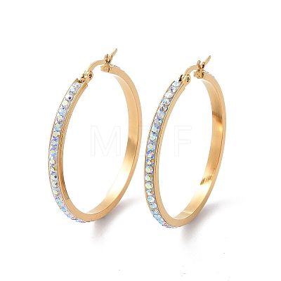 304 Stainless Steel Hoop Earrings EJEW-N0031-11G-02D-1