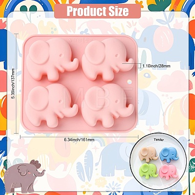 Elephant Shaped Silicone Molds ST-CJ0043-065-1