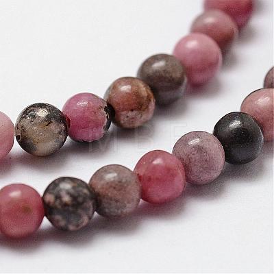 Natural Rhodonite Beads Strands G-D840-59-10mm-1