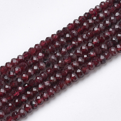 Natural Garnet Beads Strands G-R362-04-1