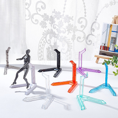 8 Sets 8 Style Plastic Model Toy Assembled Holder AJEW-FH0002-33-1
