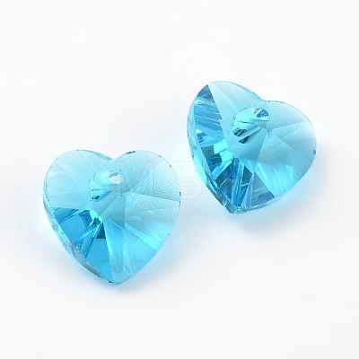 Romantic Valentines Ideas Glass Charms X-G030V10mm-06-1