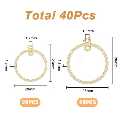 40Pcs 2 Style Alloy Connector Charms FIND-FH0007-15-1