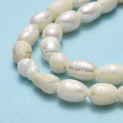 Natural Cultured Freshwater Pearl Beads Strands PEAR-J006-08B-01-1