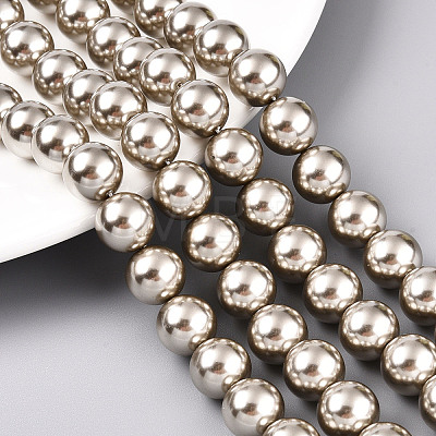 Glass Pearl Beads Strands HY-G002-01F-13-1