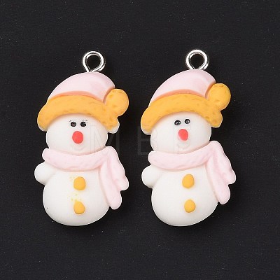 Opaque Resin Pendants LS-RESI-G028-01P-1