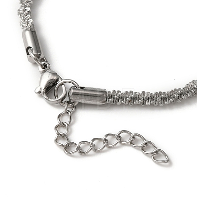 304 Stainless Steel Link Chain Bracelets & Necklaces SJEW-F220-01B-P-1