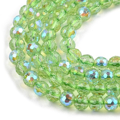 Electroplate Transparent Glass Beads EGLA-B013-02A-AB04-1