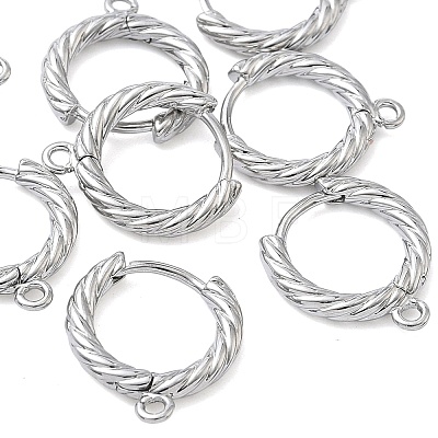 SHEGRACE Brass Hoop Earrings Findings XGR0152P-90P-1