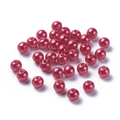 Imitation Pearl Acrylic Beads PL611-13-1