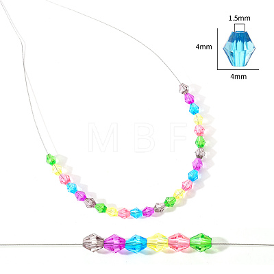 Transparent Acrylic Beads TACR-YW0001-4MM-02-1
