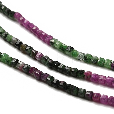 Natural Ruby in Zoisite Beads Strands G-K373-A02-01-1