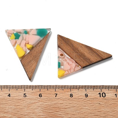 Resin and Walnut Pendants FIND-R051-01F-1