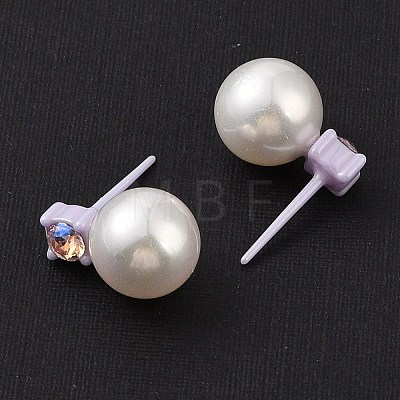 Hypoallergenic Bioceramics Zirconia Ceramic Stud Earrings EJEW-C111-15B-1