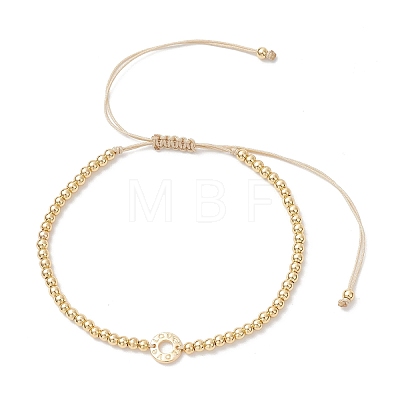 3Pcs Brass Round Beads Braided Bead Bracelets BJEW-JB12888-1