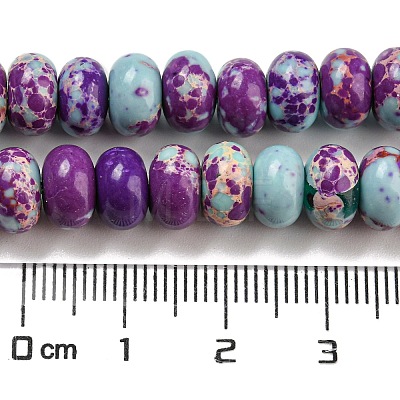 Synthetic Imperial Jasper Dyed Beads Strands G-D077-E01-01B-1