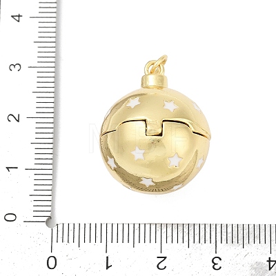 Brass Micro Pave Cubic Zirconia Locket Pendants KK-H203-13G-04-1