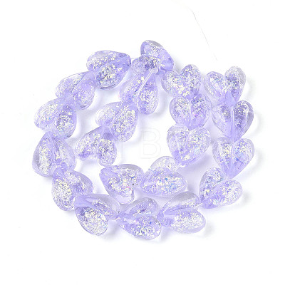 Handmade Foil Lampwork Beads Strands FOIL-T008-08F-1