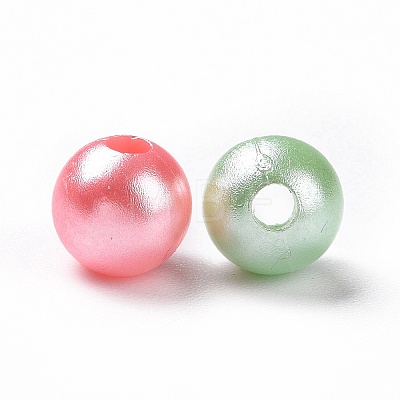 Imitation Pearl Acrylic Beads OACR-E013-29B-1