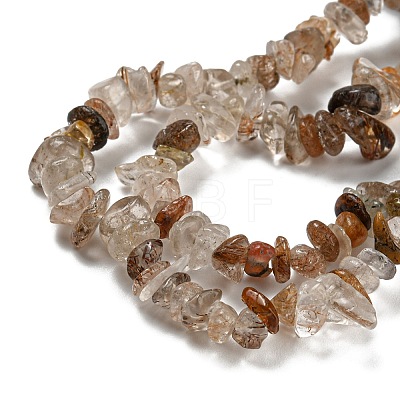 Natural Rutilated Quartz Beads Strands G-M205-92-1