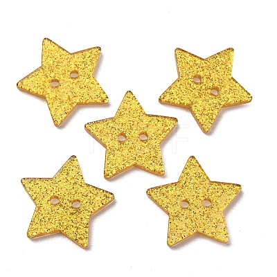 2-Hole Transparent Resin Buttons LS-RE-CBAEB16-09-1
