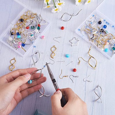 DIY Beaded Dangle Earring Making Kit DIY-SZ0009-04-1