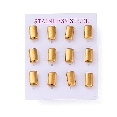 304 Stainless Steel Stud Earrings EJEW-C099-21G-1