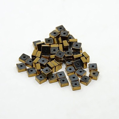Electroplate Non-magnetic Synthetic Hematite Beads Strands G-J224D-06-1
