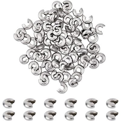 Stainless Steel Crimp Beads Cover FIND-FH0005-38-1