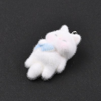 Flocky Resin Pendants FIND-A061-02B-1