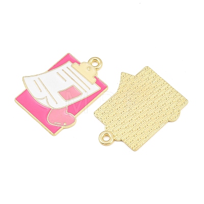 Medical Theme Alloy Enamel Pendants AL-CBA2919-03G-09B-1