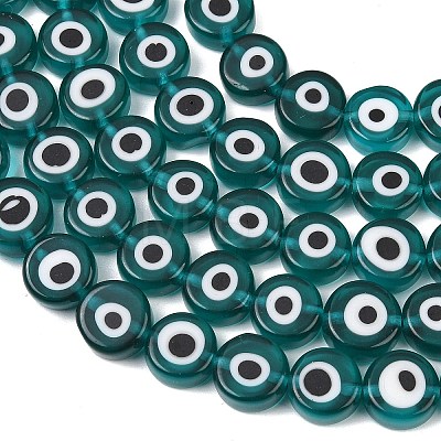 Handmade Evil Eye Lampwork Beads LAMP-C028-02A-1