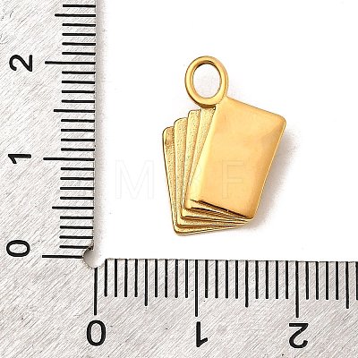 304 Stainless Steel Pendants STAS-P411-02E-G-1