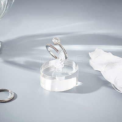 Acrylic Finger Ring Display Holders RDIS-WH0020-02B-01-1
