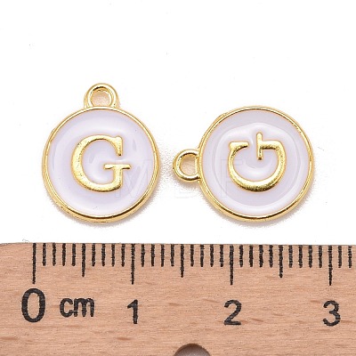 Golden Plated Alloy Charms X-ENAM-S118-01G-1